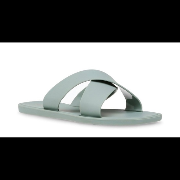 Steve Madden Horizon Slide - Size 7 - Light Blue - Picture 1 of 10